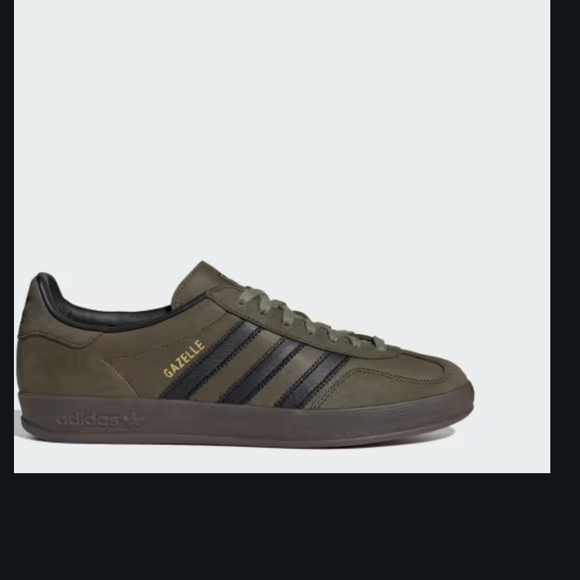 Adidas Gazelle Olive and Black Sneakers Men\'s 8.5 Women\'s 10